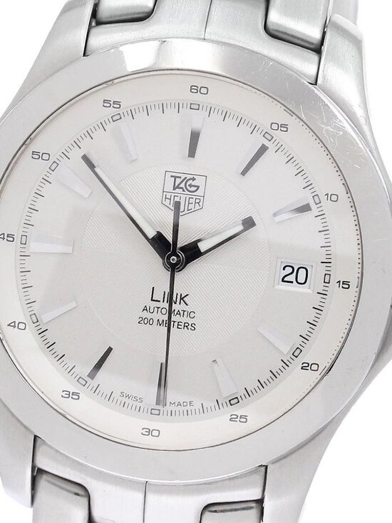 TAG HEUER Link WJF2111 Date Silver Dial Automatic Men\'s Watch_950574 main image 11